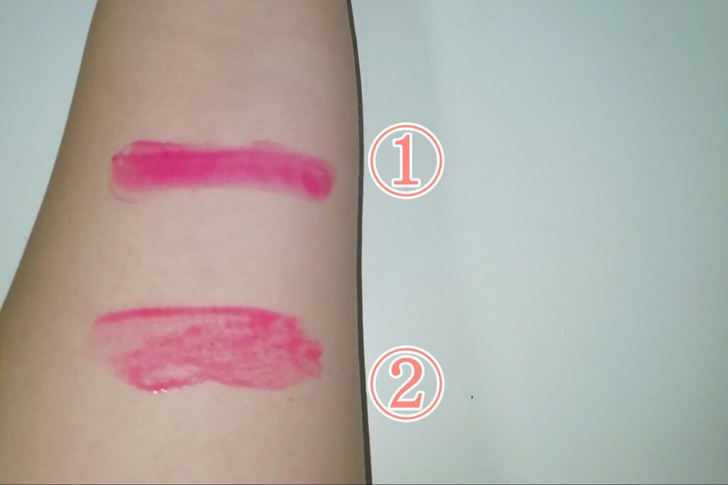 ディアダーリン ウォータージェルティント （アイスティント）/ETUDE/口紅を使ったクチコミ（3枚目）