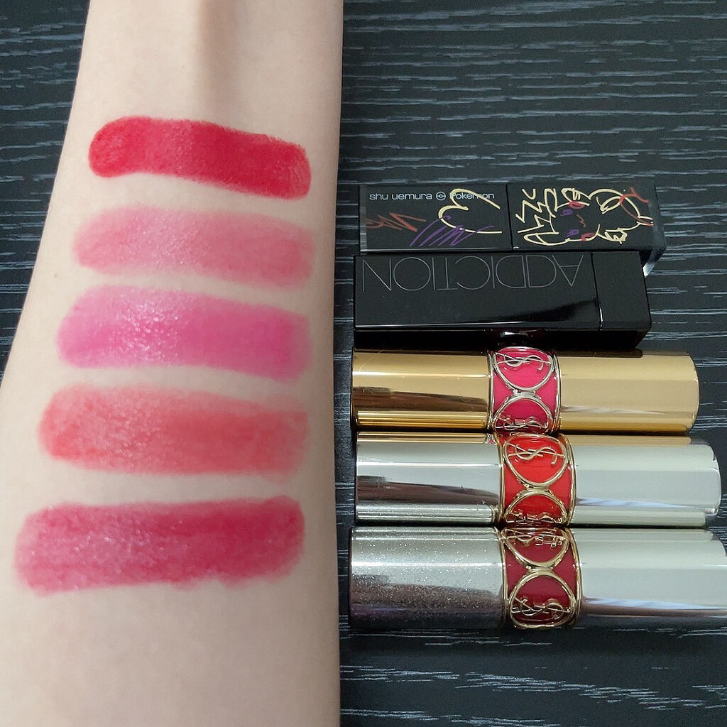 ルージュ ヴォリュプテ ロックシャイン N°12 ロックステージ レッド/YVES SAINT LAURENT BEAUTE/口紅を使ったクチコミ（3枚目）