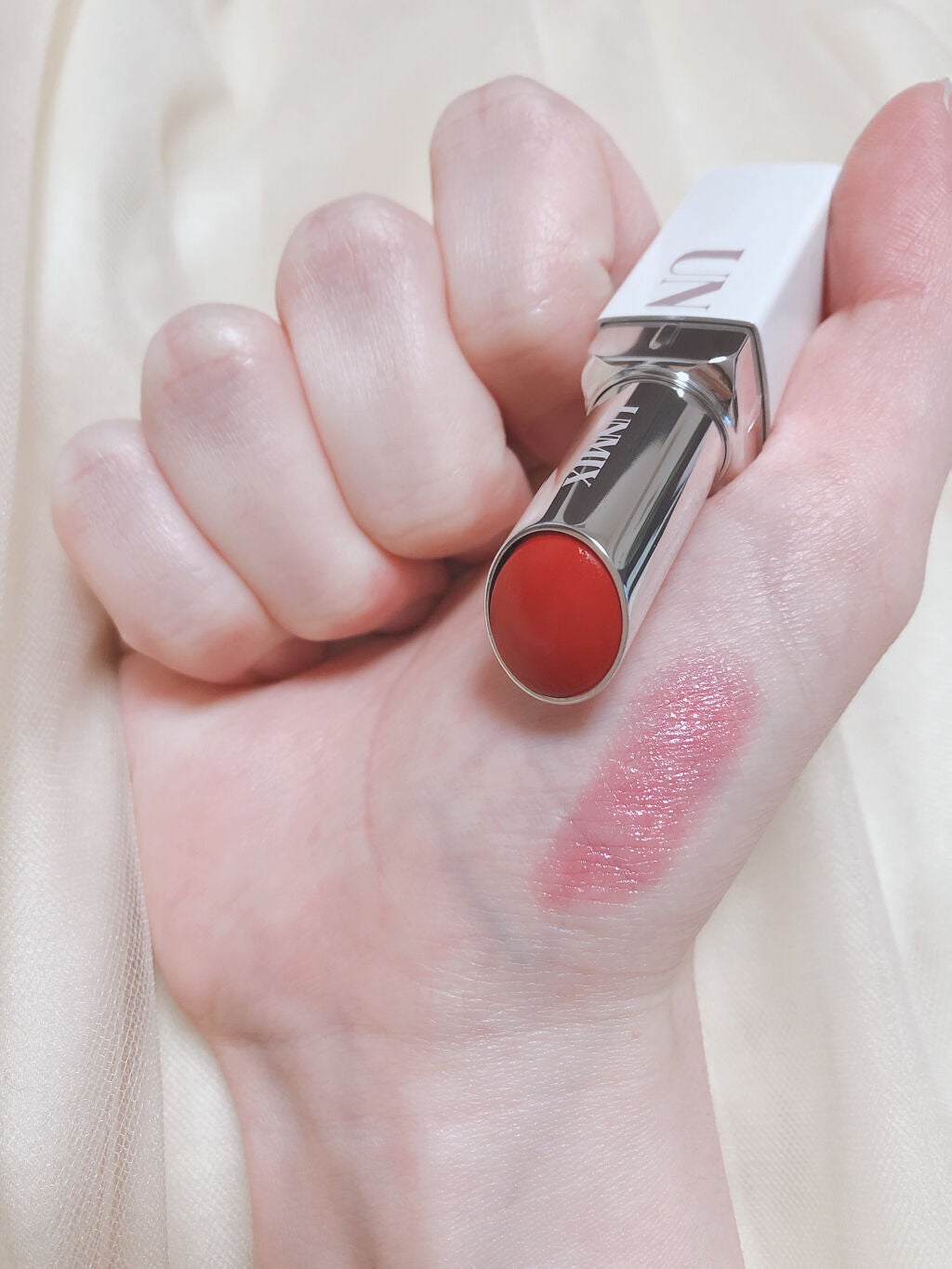 モイスチャーリップスティック グロウ/UNMIX/口紅を使ったクチコミ(4枚目)