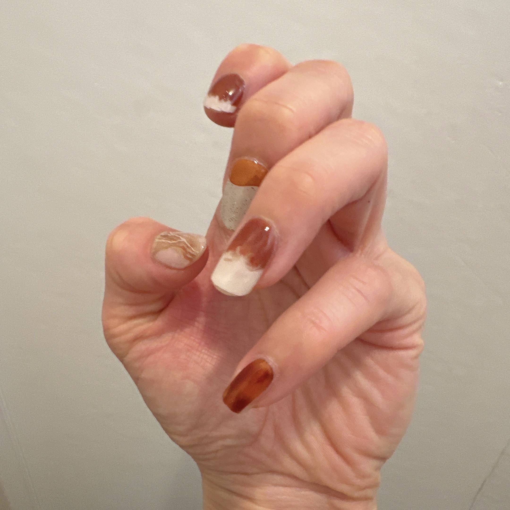 セミキュアジェルネイル（ハンド）/ohora/ネイルシールを使ったクチコミ（3枚目）