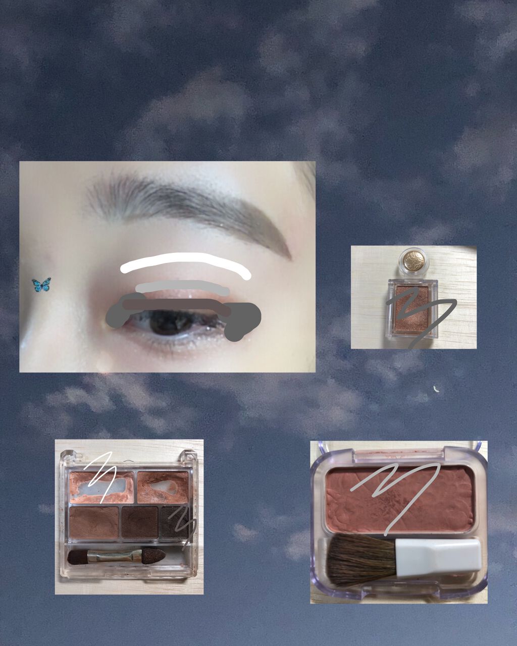 パーフェクトマルチアイズ/キャンメイク/アイシャドウパレットを使ったクチコミ(4枚目)