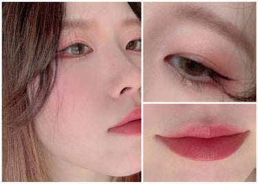 春メイクレシピ💄
dasiqueで作る透明感
ピンクメイク飽きた人向け
　
奥二重なので下まぶたにがっつりシャドウのせてます
チークはリップにも使ってるRMKのクレヨンを指で伸ばして使ってます


02