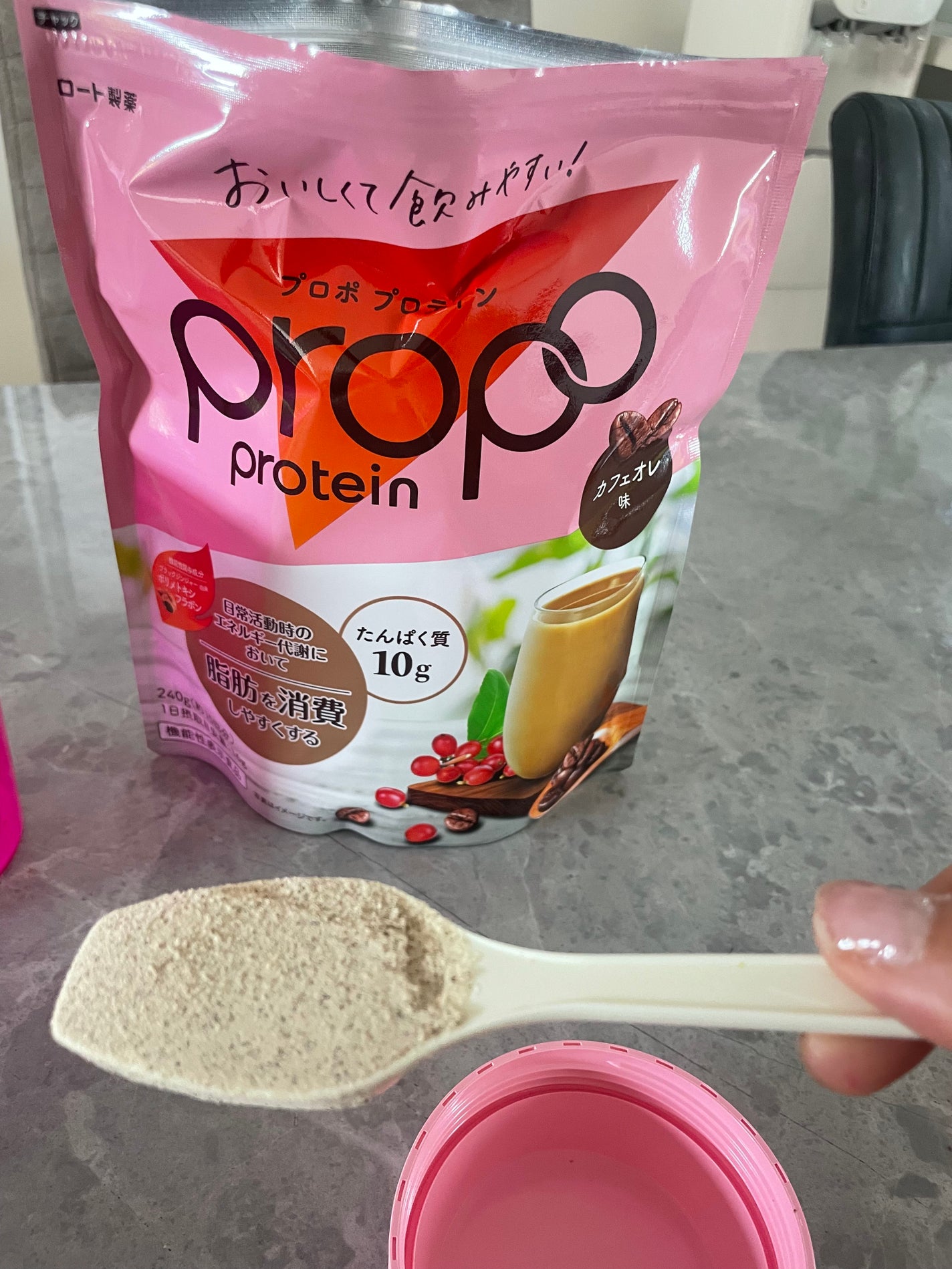 プロポ プロテイン(カフェオレ味)/ロート製薬/その他プロテインを使ったクチコミ(6枚目)