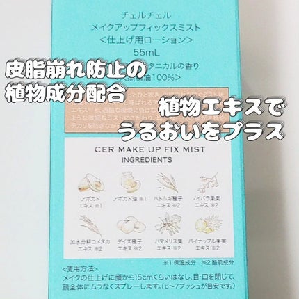 メイクアップフィックスミスト/cerXcer/フィックスミストを使ったクチコミ(3枚目)