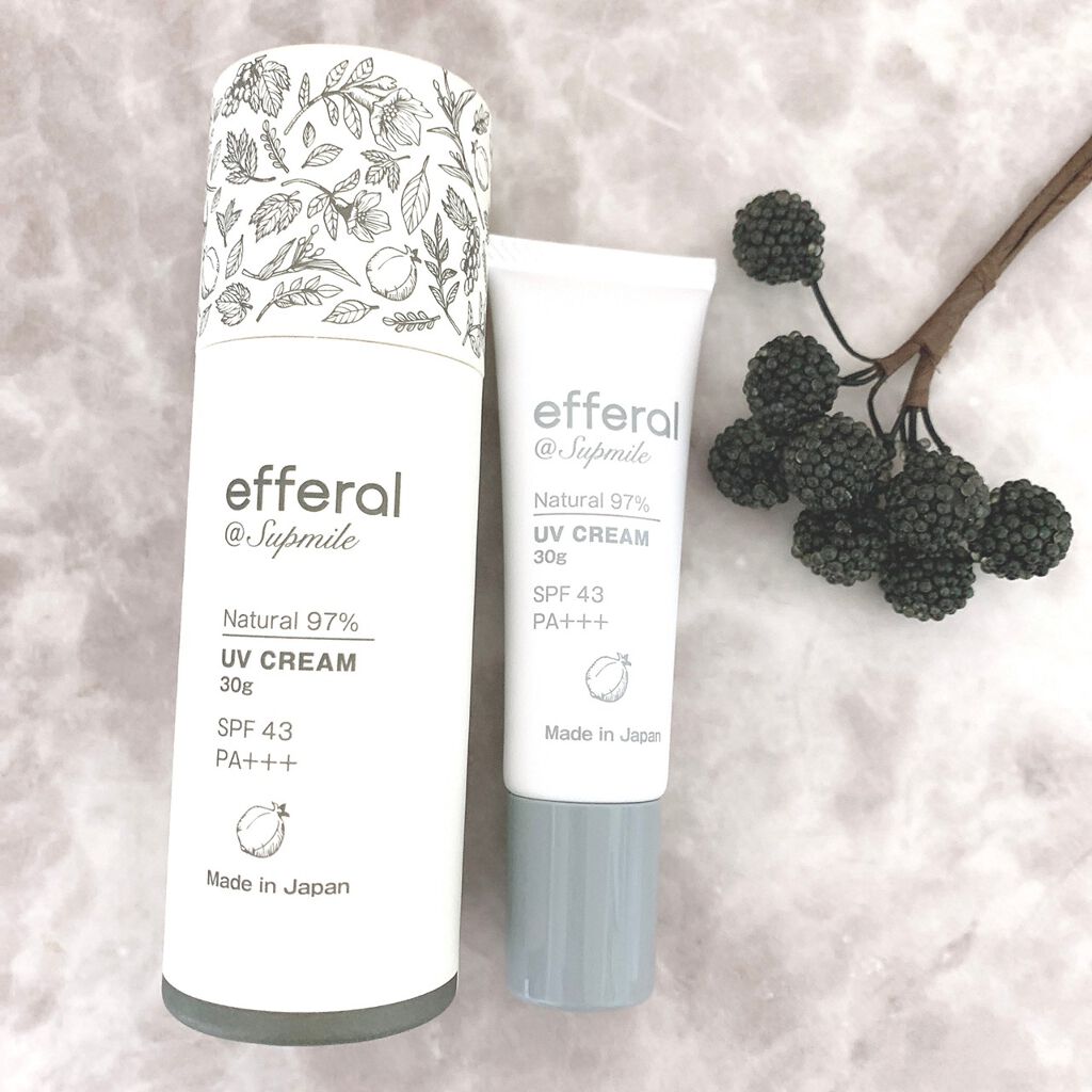 ナチュラルUVケアクリーム/efferal/日焼け止めクリームを使ったクチコミ（1枚目）