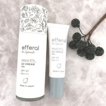 ナチュラルUVケアクリーム/efferal/日焼け止めクリームを使ったクチコミ(1枚目)