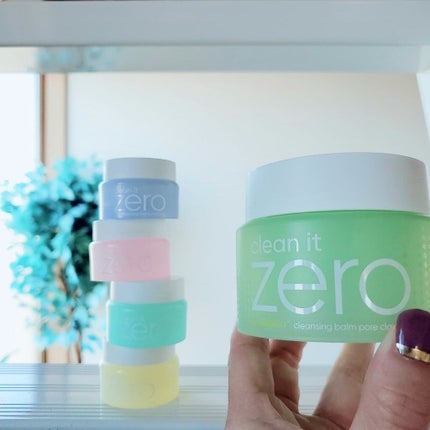 BANILA CO クリーンイットゼロ クレンジングバーム ポアクラリファイングのクチコミ「パケ可愛い❣️
バニラコ Banila co
バームクレンジング♡
全肌・混合・敏感・脂性肌.....」(1枚目)