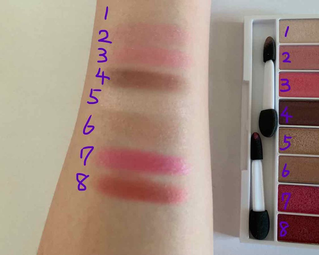 スイーツコレクション/マリブビューティー/アイシャドウパレットを使ったクチコミ(2枚目)