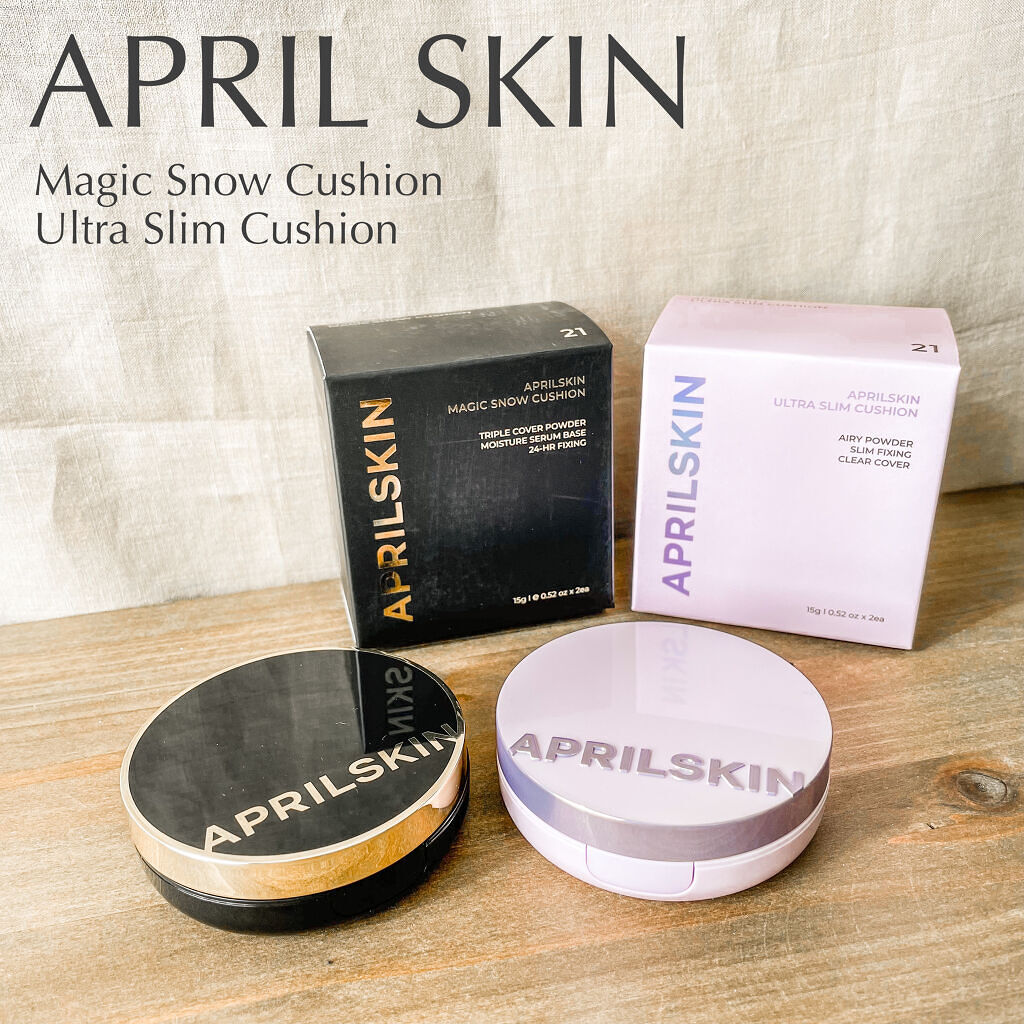 ウルトラスリムクッション＋レフィルセット/APRILSKIN/クッションファンデーションを使ったクチコミ（1枚目）