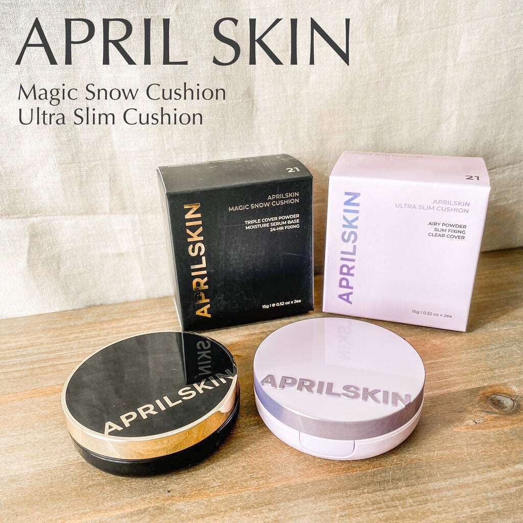 ウルトラスリムクッション+レフィルセット/APRILSKIN/クッションファンデーションを使ったクチコミ(1枚目)