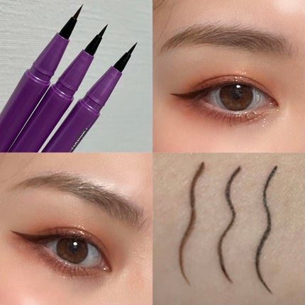 「密着アイライナー」ショート筆リキッド/デジャヴュ/リキッドアイライナーを使ったクチコミ(1枚目)