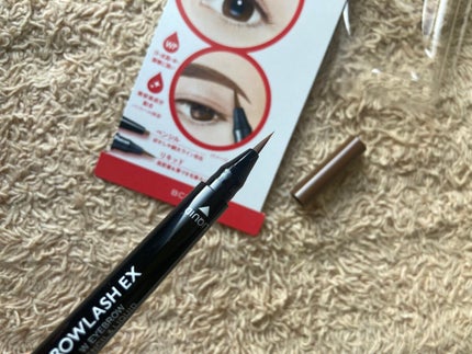 ブロウラッシュEX ウォーターストロング Wアイブロウ(ペンシル&リキッド)/ブロウラッシュ/アイブロウペンシルを使ったクチコミ(2枚目)