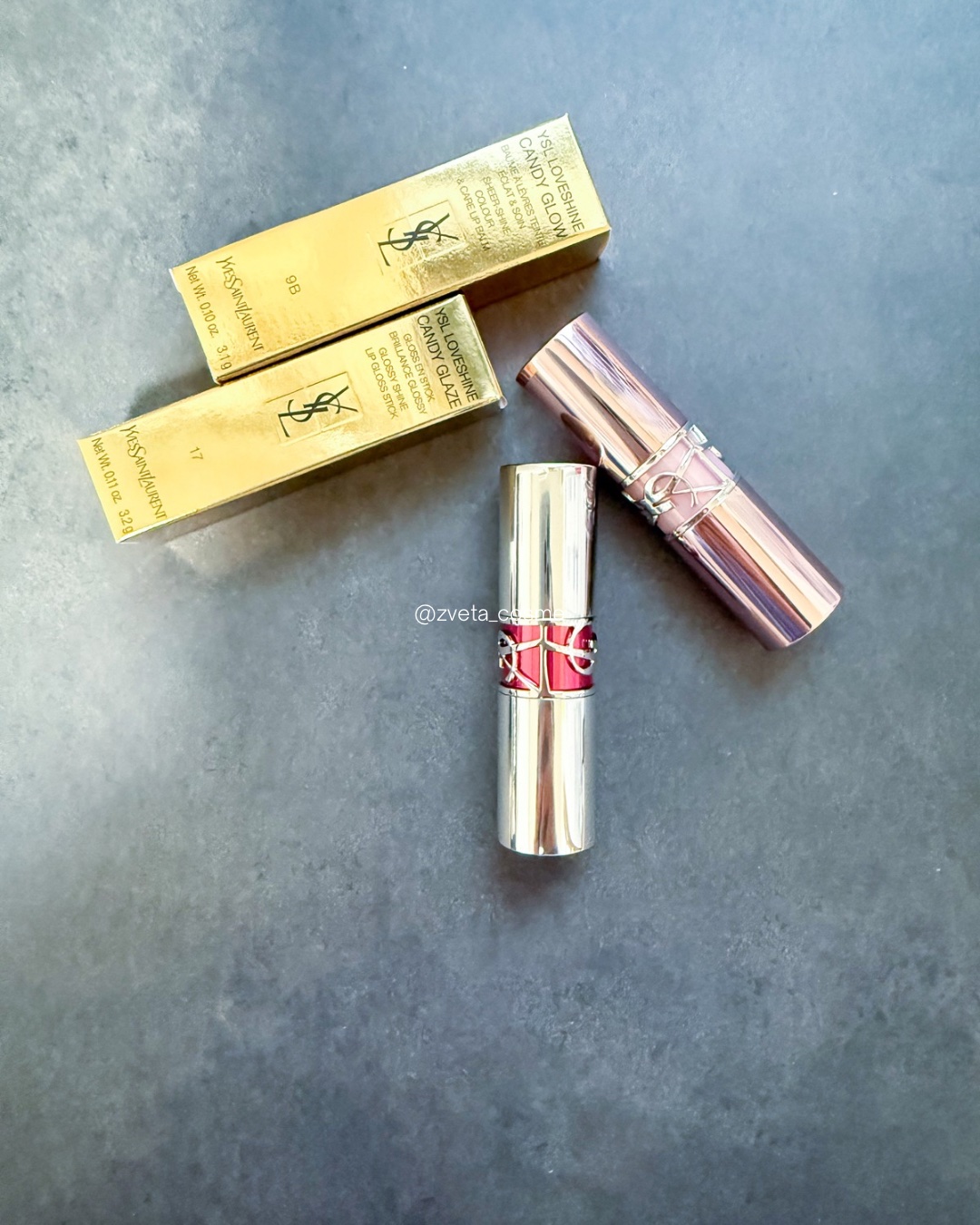 YSL ラブシャイン キャンディグレーズ #17 ストロベリークラウド/YVES SAINT LAURENT BEAUTE/口紅を使ったクチコミ（3枚目）