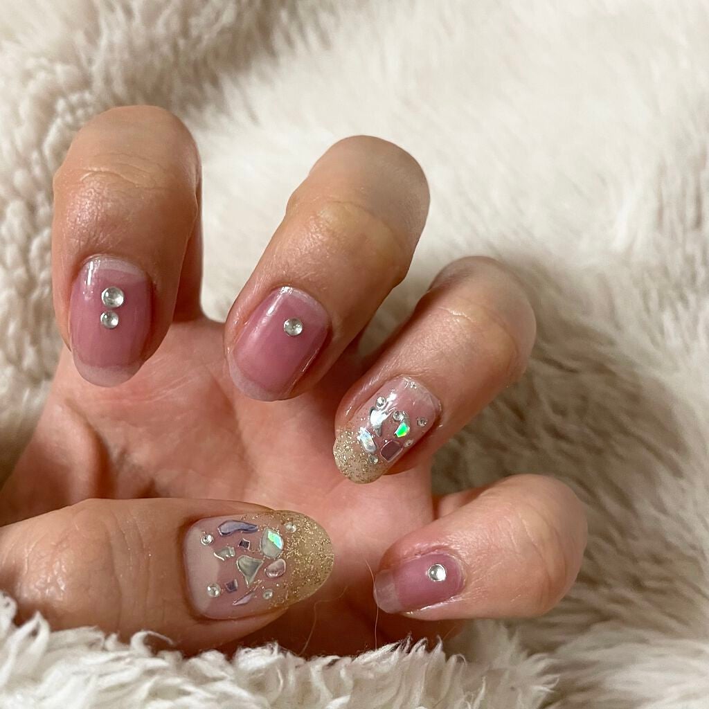 ネイルシール/Qoo10/ネイルシールを使ったクチコミ(2枚目)