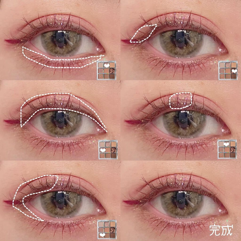 クォーツ 9色アイシャドウパレット(ドリームランドアイシャドウ)/ZEESEA/アイシャドウパレットを使ったクチコミ(8枚目)