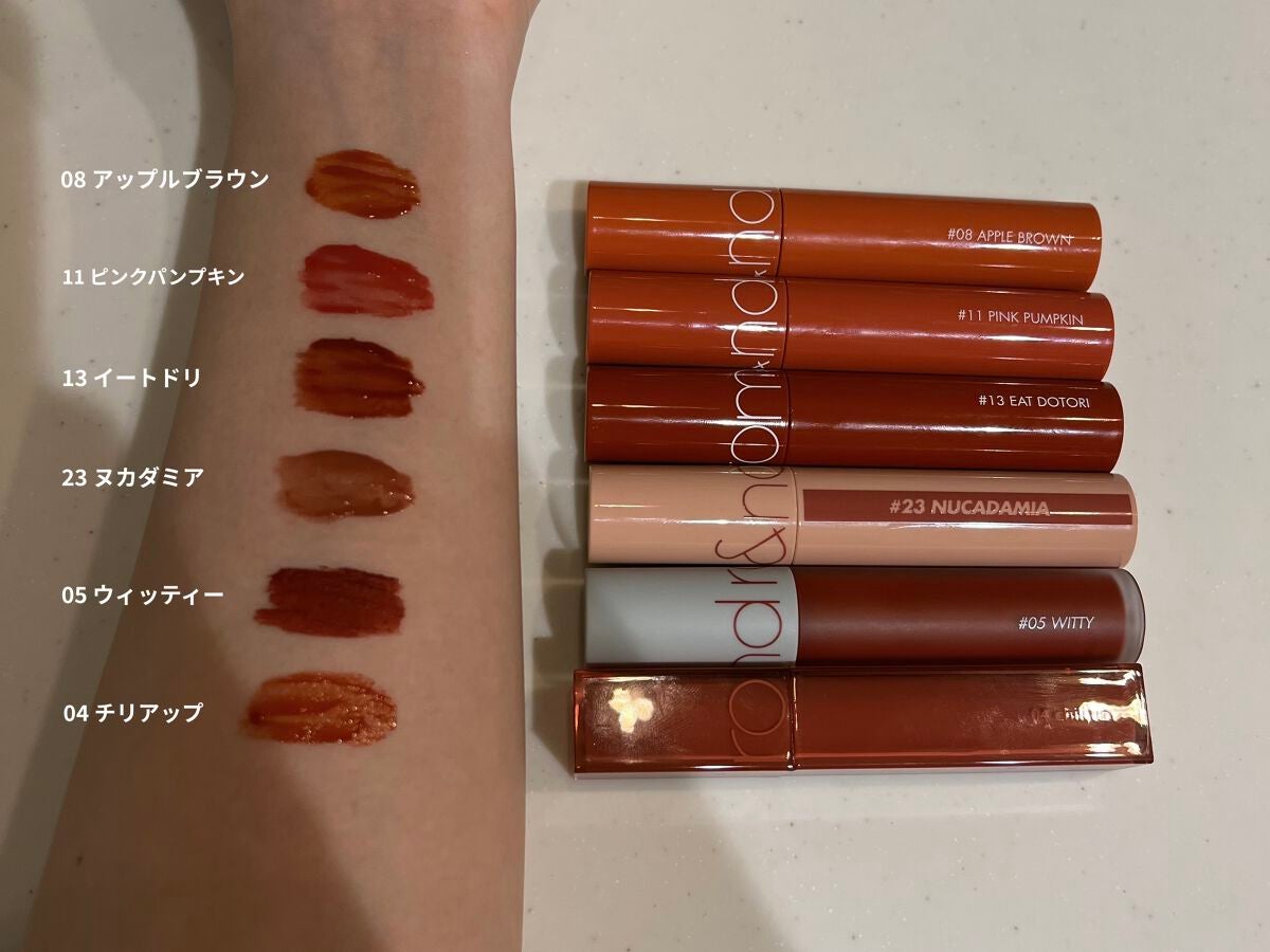 ジューシーラスティングティント/rom&nd/リップティントを使ったクチコミ(2枚目)