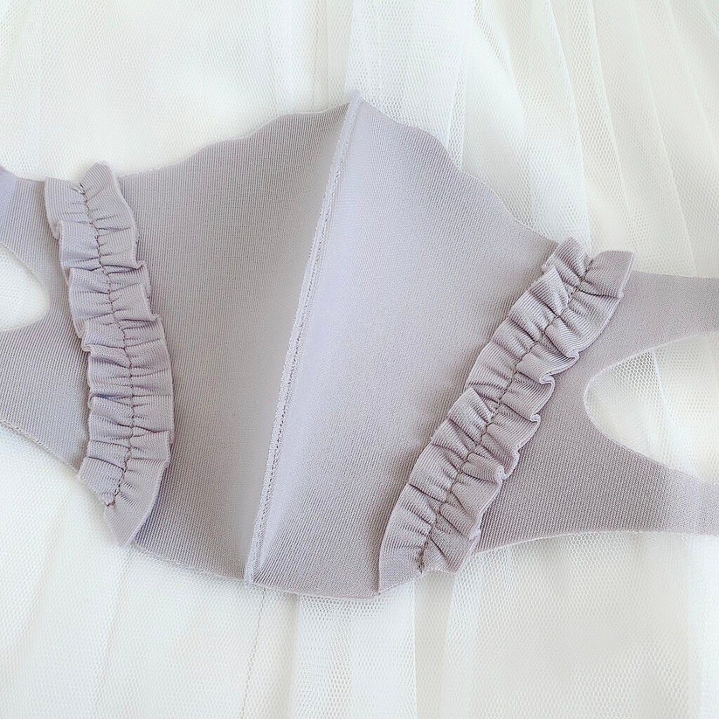 フリルマスク/DAISO/マスクを使ったクチコミ(4枚目)