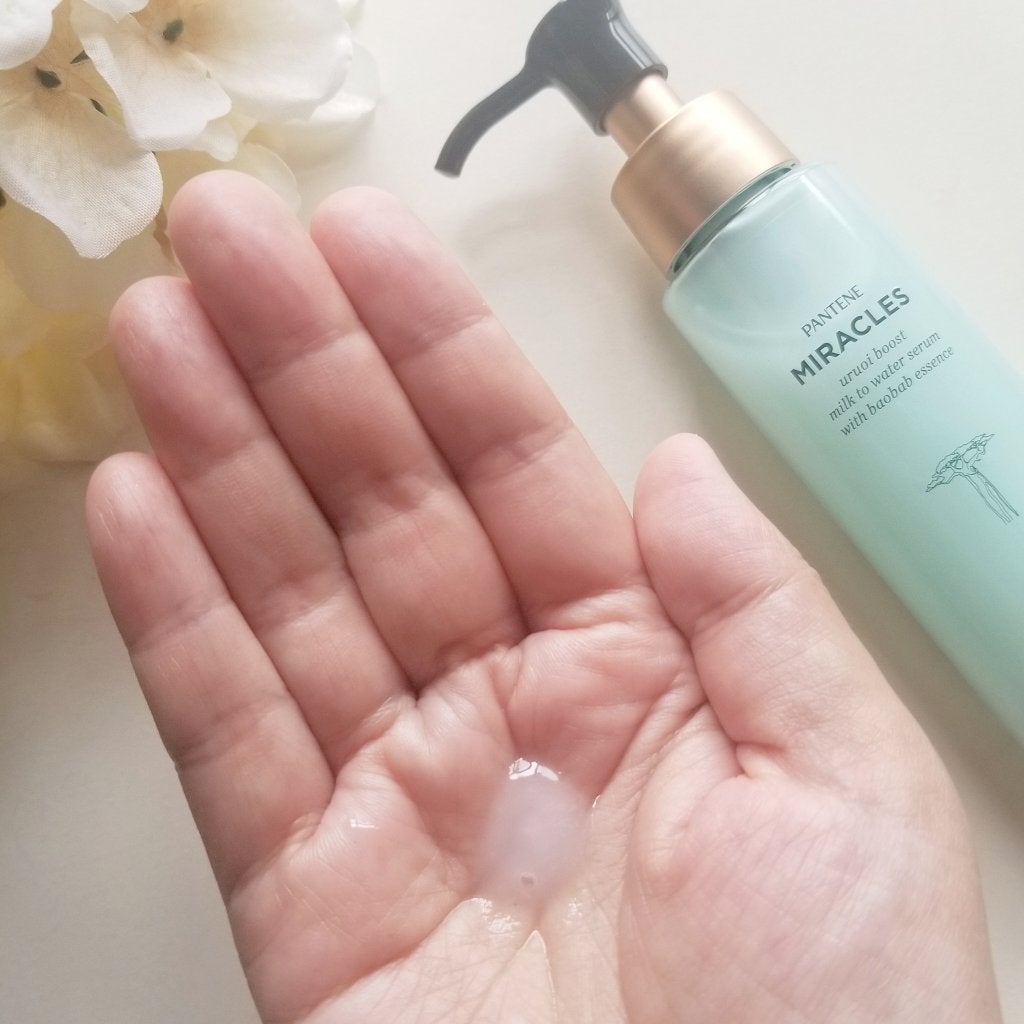 ミラクルズ うるおいブーストミルクウォーターセラム/パンテーン/アウトバストリートメントを使ったクチコミ(3枚目)