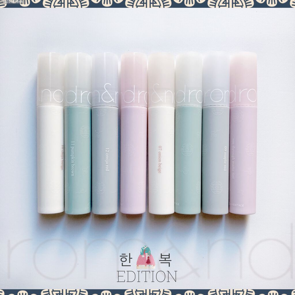 シースルーマットティント 韓服エディション/rom&nd/リップティントを使ったクチコミ（1枚目）