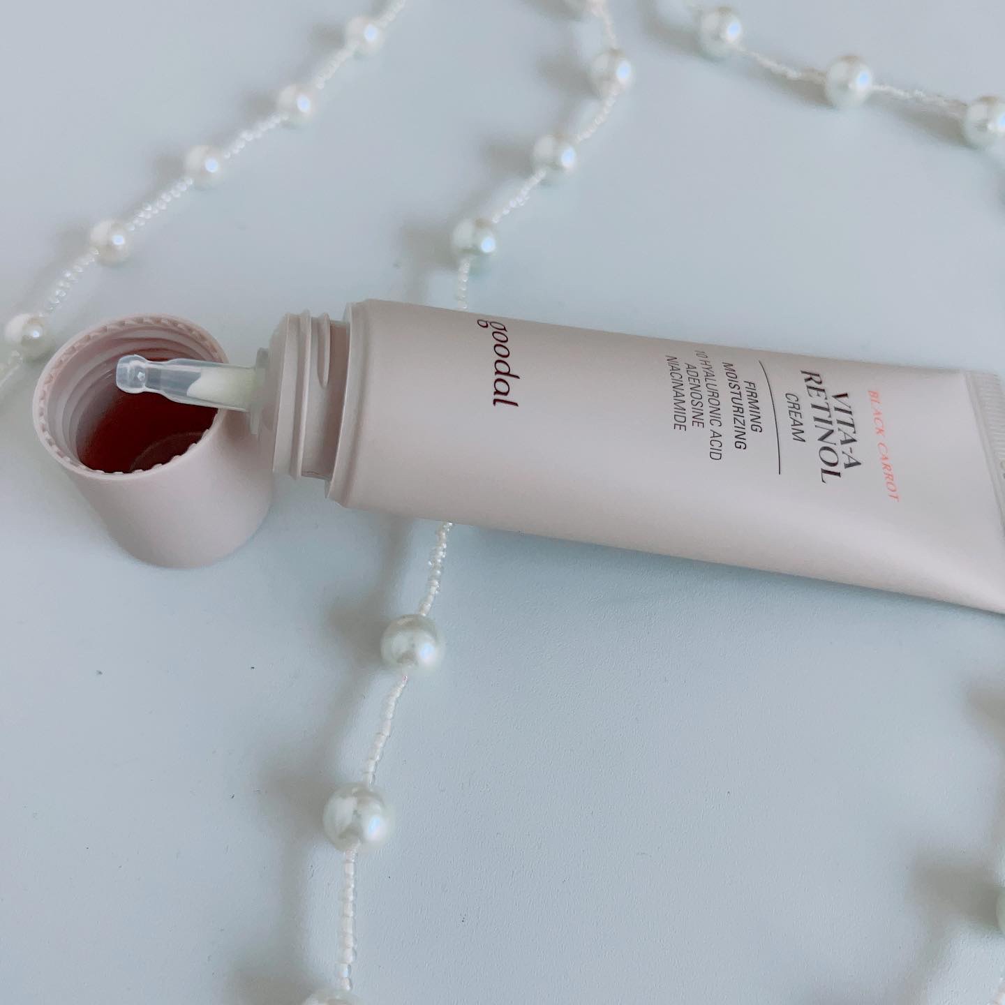 黒にんじんビタAレチノール弾力クリーム/goodal/フェイスクリームを使ったクチコミ（2枚目）