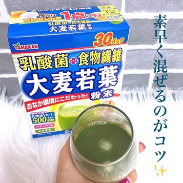 乳酸菌+食物繊維 大麦若葉/山本漢方製薬/ドリンクを使ったクチコミ（3枚目）