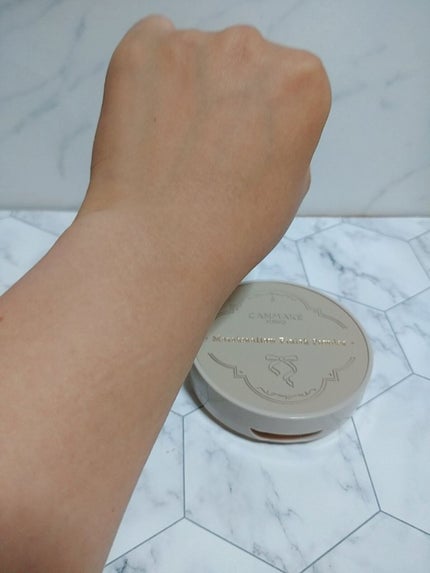 マシュマロフィニッシュパウダー ~Abloom~ 02 サクラチュール(レザー調容器)/キャンメイク/プレストパウダーを使ったクチコミ(3枚目)