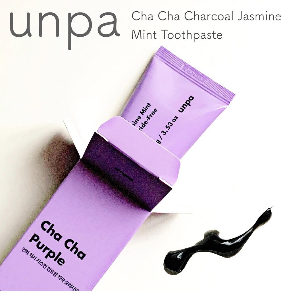 Cha Cha Charcoal Jasmin Mint Toothpaste/chacha/歯磨き粉を使ったクチコミ（1枚目）