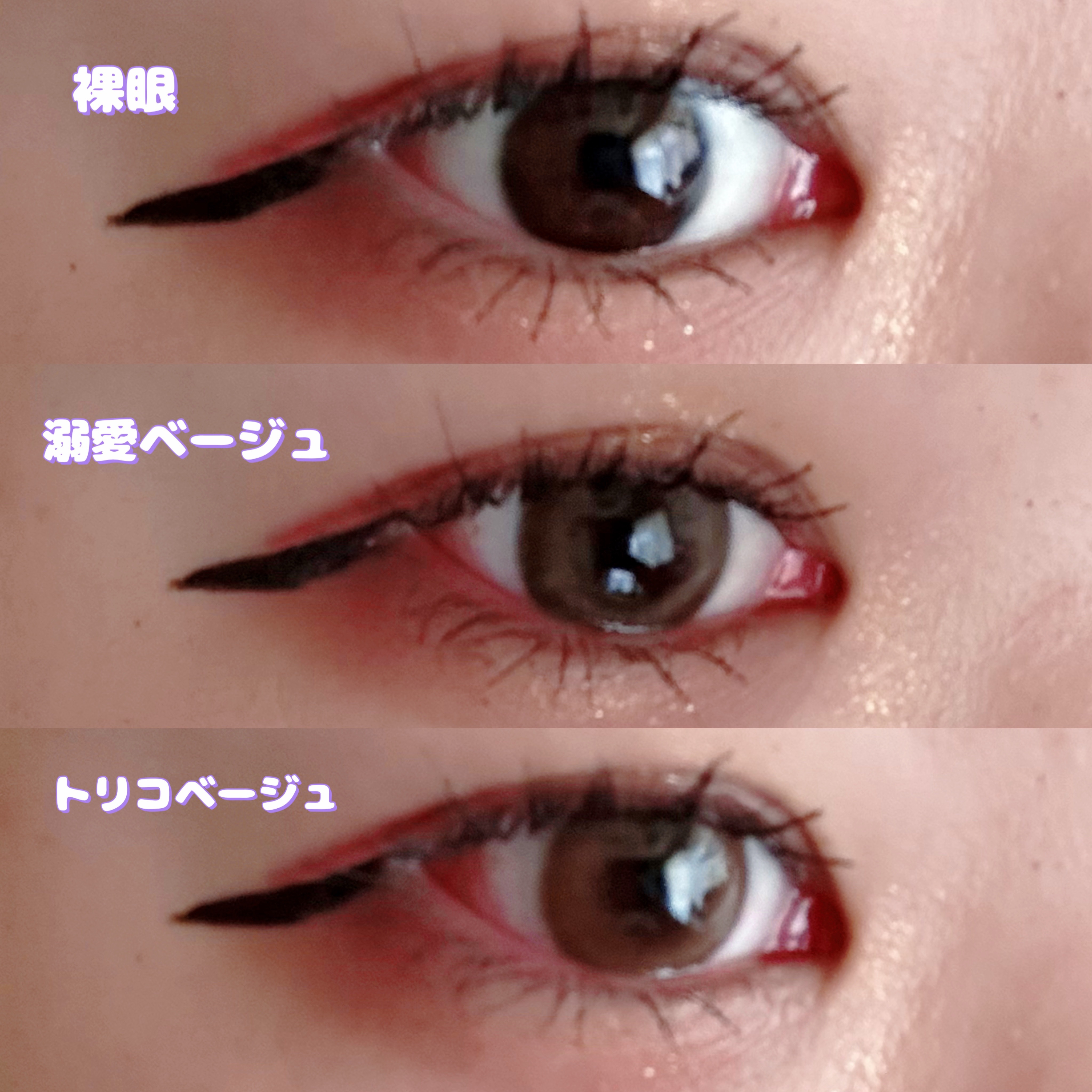 トリコニナル ワンデー トリコベージュ/トリコニナル/ワンデー（１DAY）カラコンを使ったクチコミ（2枚目）