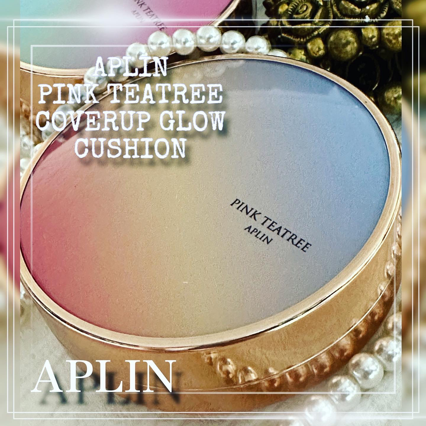 ピンクティーツリーカバークッション/APLIN/クッションファンデーションを使ったクチコミ（1枚目）