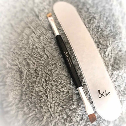 ダブルエンドアイブロウブラシ熊野筆/&be/メイクブラシを使ったクチコミ(1枚目)