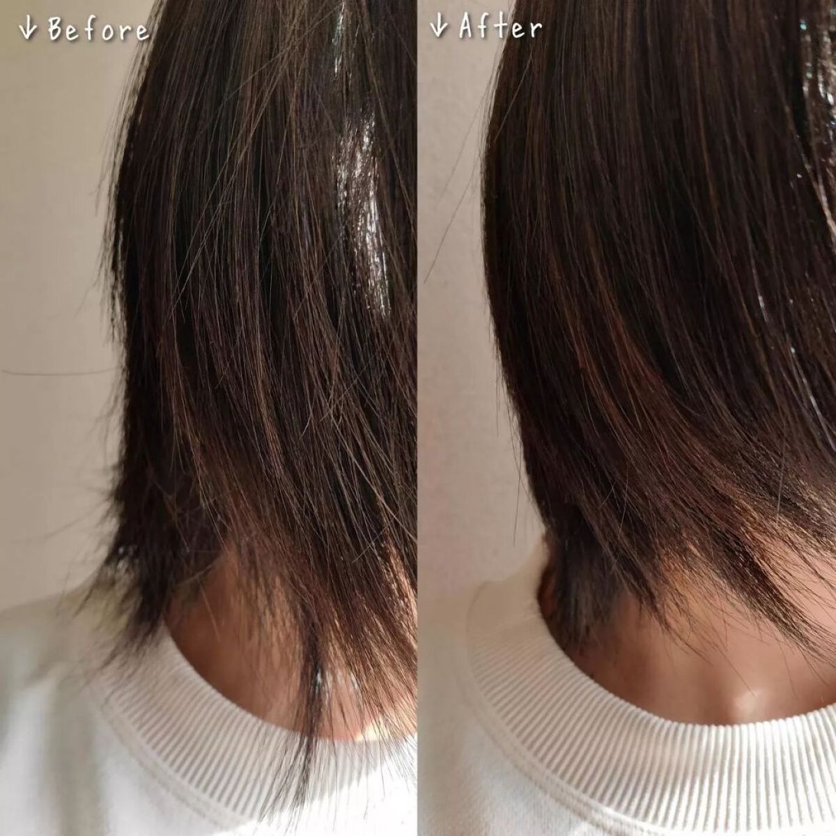 V リペア　シャンプー／ヘアトリートメント ヘアトリートメント 本体（400ml）/unlabel/市販シャンプーを使ったクチコミ（3枚目）