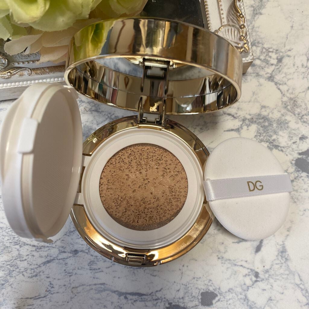 ソーラーグロウ ヘルシーグロウ クッションファンデーション/DOLCE&GABBANA BEAUTY/クッションファンデーションを使ったクチコミ(2枚目)