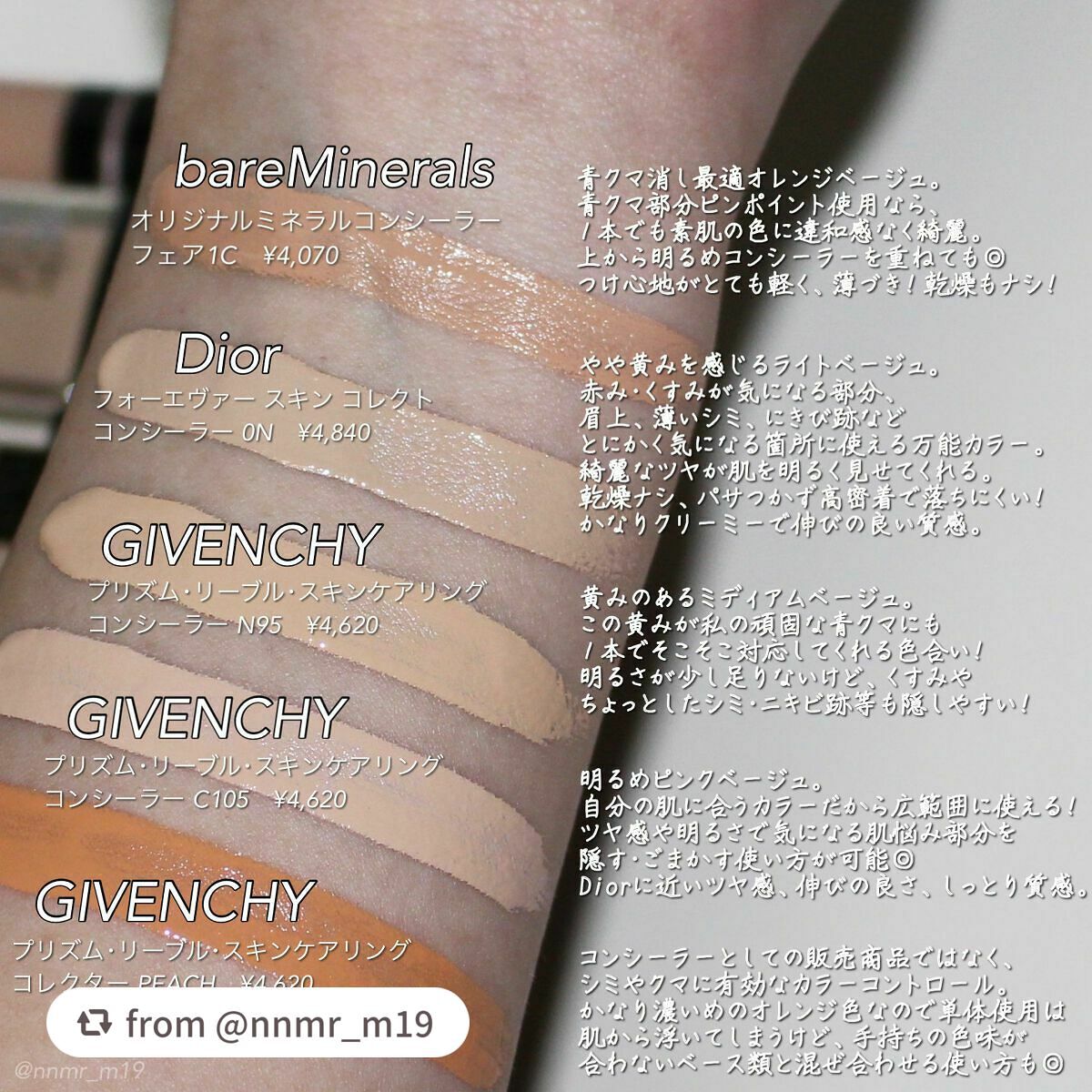 プリズム・リーブル・スキンケアリング・コンシーラー/GIVENCHY/リキッドコンシーラーを使ったクチコミ(5枚目)