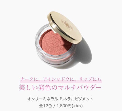 ミネラルピグメント/ONLY MINERALS/単色アイシャドウを使ったクチコミ(1枚目)