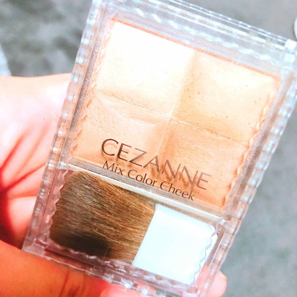 ミックスカラーチーク/CEZANNE/パウダーチークを使ったクチコミ（1枚目）