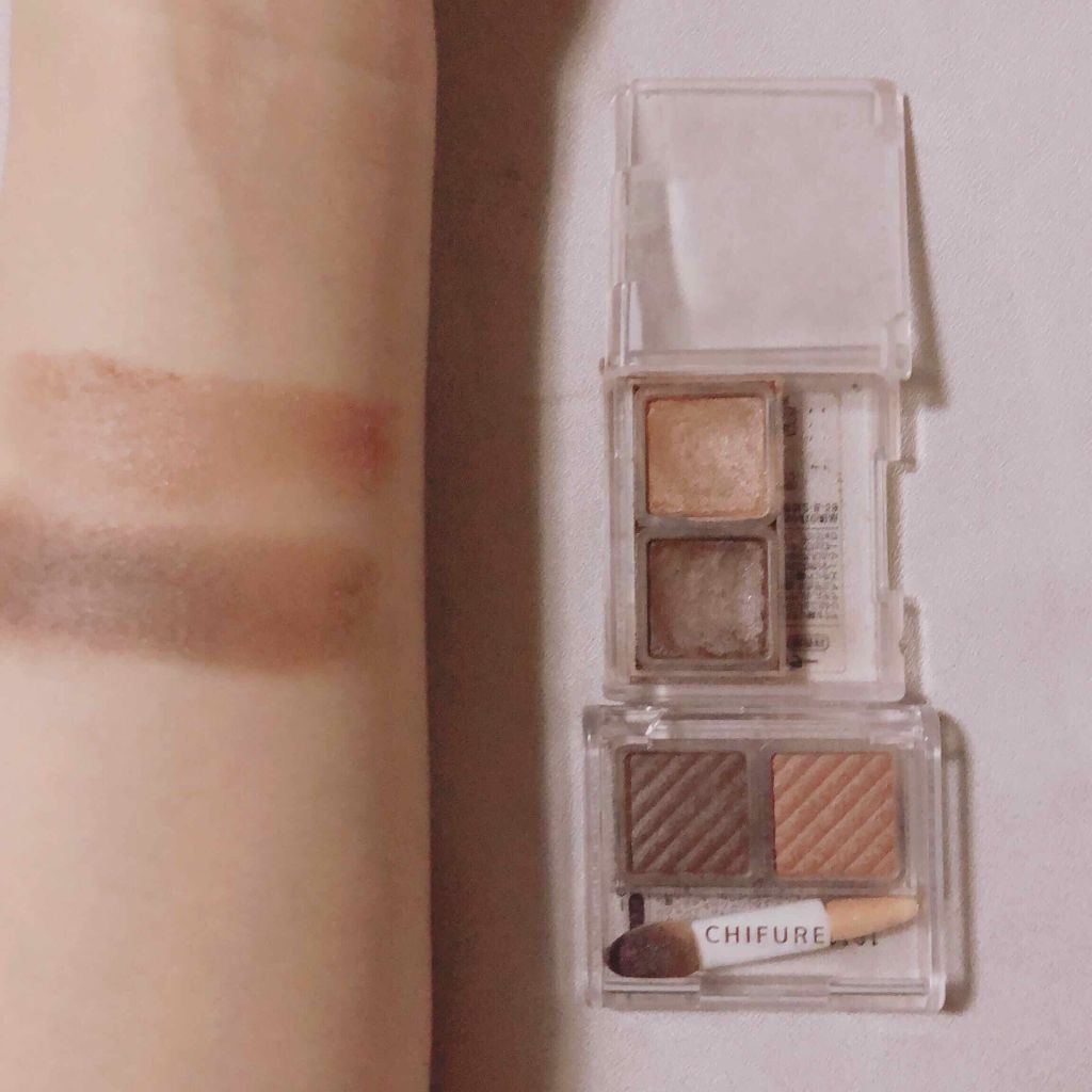 アイ カラー(チップ付) 70 ブラウン系/ちふれ/アイシャドウパレットを使ったクチコミ（2枚目）