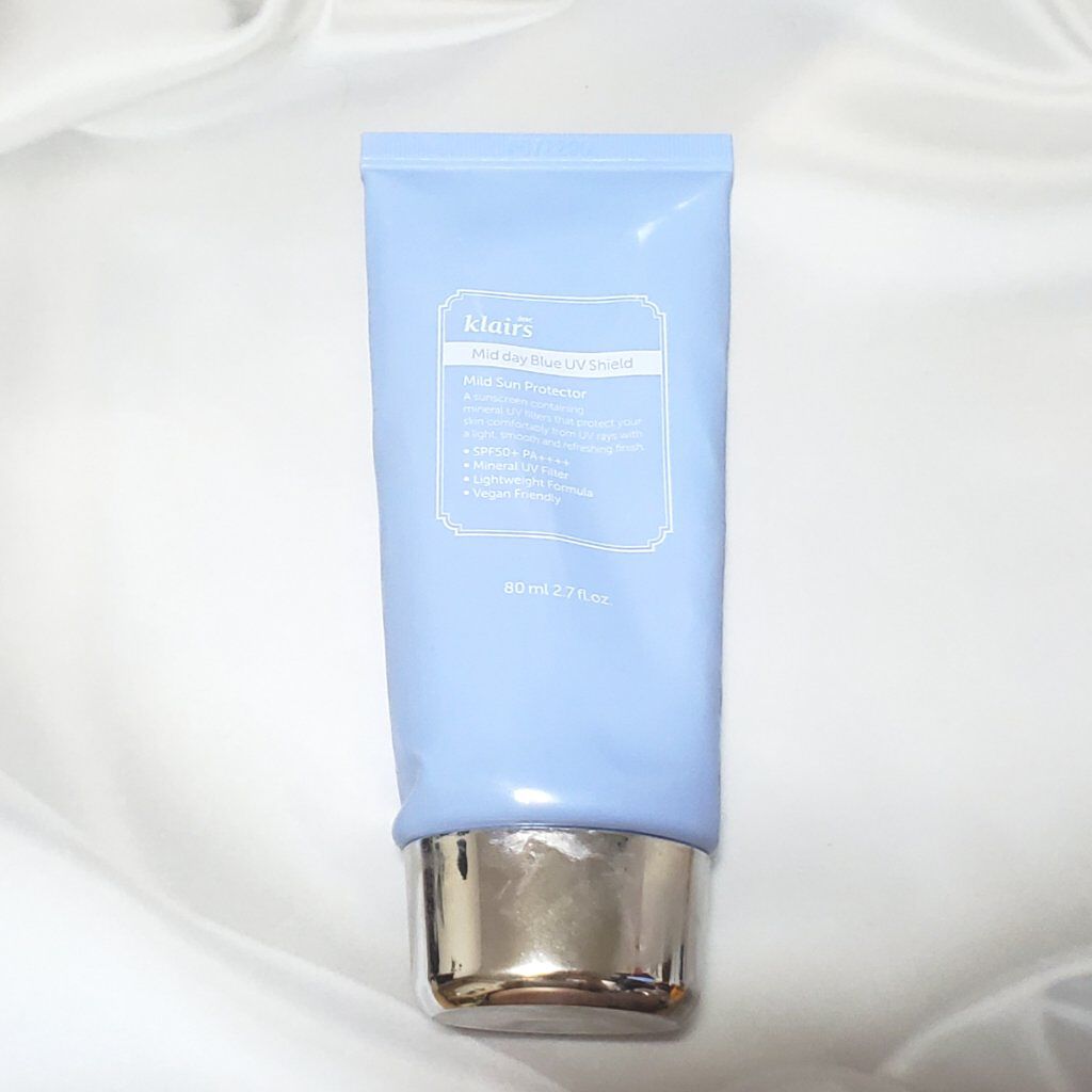 ミッドデイブルーUVシールドSPF50+PA++++/Klairs/日焼け止め・UVケアを使ったクチコミ（1枚目）