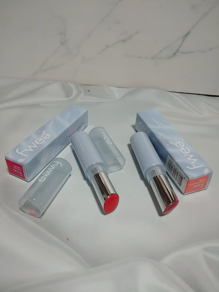 フィーシャインバームガラス/fwee/口紅を使ったクチコミ（1枚目）