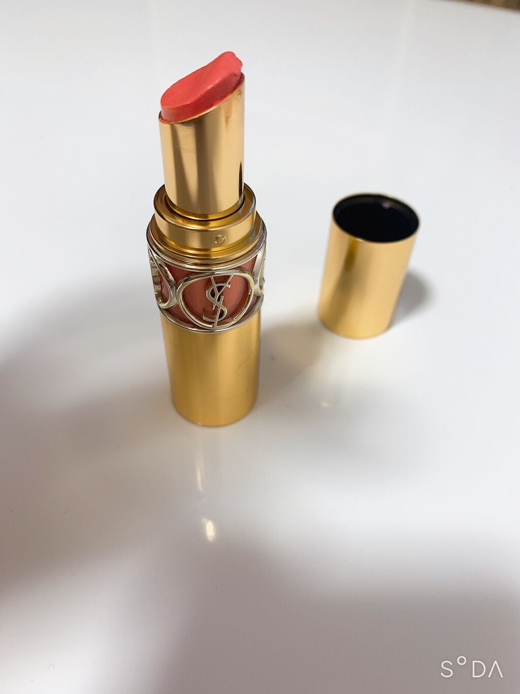 ルージュ ヴォリュプテ シャイン/YVES SAINT LAURENT BEAUTE/口紅を使ったクチコミ(2枚目)