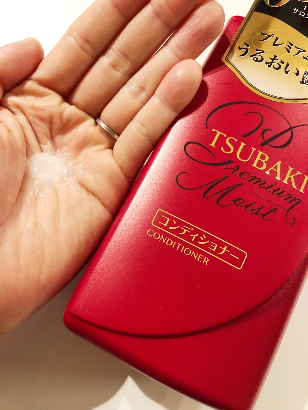 プレミアムモイスト シャンプー／ヘアコンディショナー コンディショナー 490ml/TSUBAKI/市販シャンプーを使ったクチコミ（3枚目）