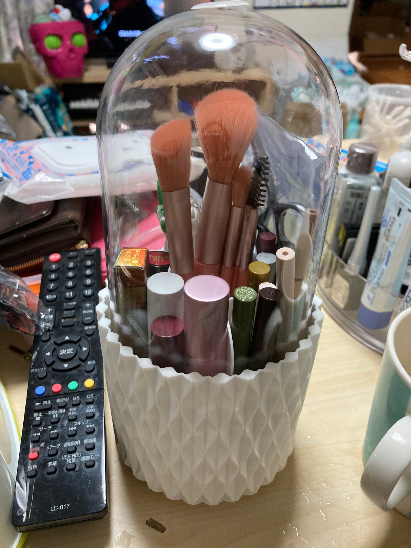 蓋つきメイクブラシホルダーオーガナイザー/SW beauty/その他化粧小物を使ったクチコミ(1枚目)