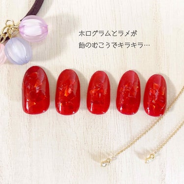 ネイルホリック Juicy color RD404/ネイルホリック/マニキュアを使ったクチコミ（2枚目）