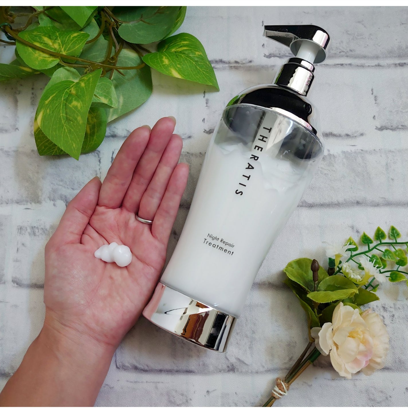 ナイトリペア シャンプー/ヘアトリートメント/THERATIS/シャンプー・コンディショナーを使ったクチコミ(4枚目)