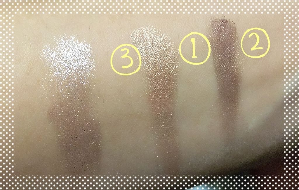 ジューシーピュアアイズ 02 ハッピーサニーブラウン/キャンメイク/アイシャドウパレットを使ったクチコミ（3枚目）