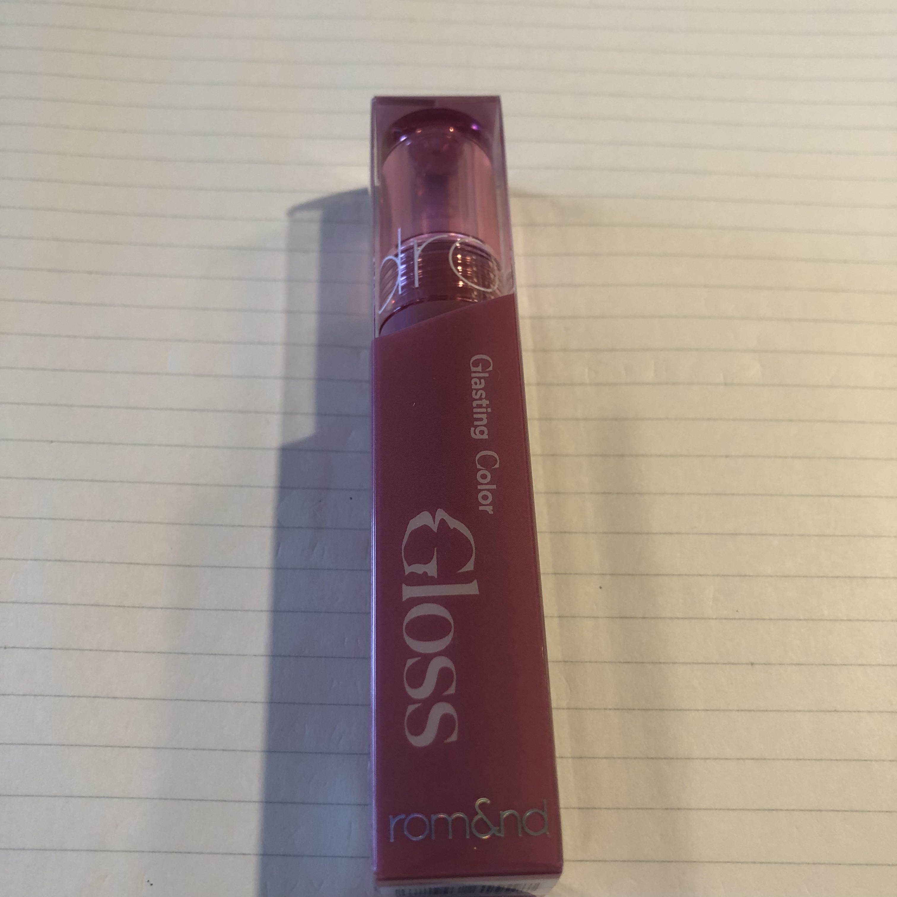 グラスティングカラーグロス 04 グレーピーウェイ(GRAPY WAY) /rom&nd/リップグロスを使ったクチコミ（2枚目）