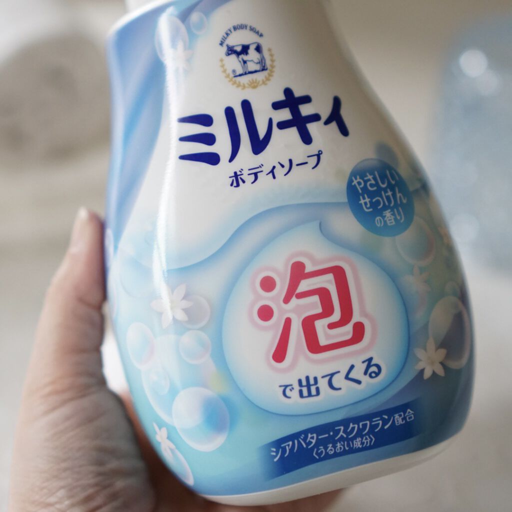 泡で出てくる ミルキィボディソープ やさしいせっけんの香り/ミルキィ/ボディソープを使ったクチコミ（2枚目）