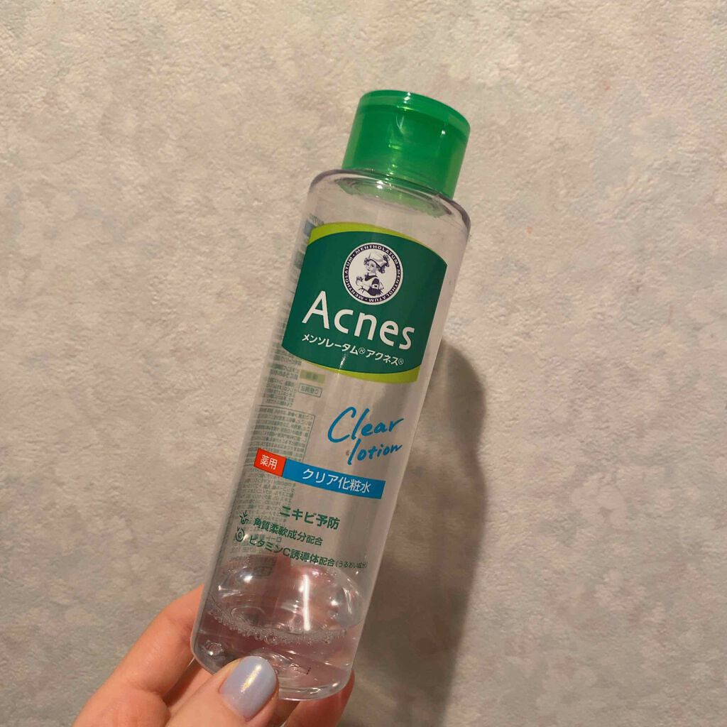 薬用クリア化粧水/メンソレータム アクネス/化粧水を使ったクチコミ(1枚目)