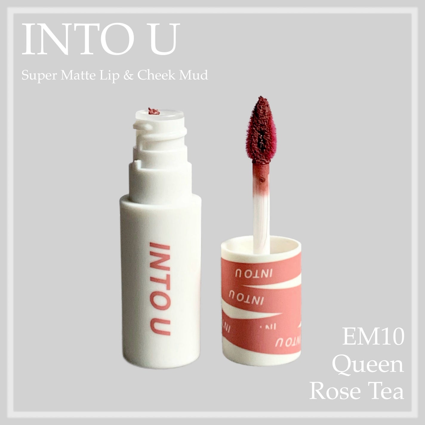 スーパーマットリップ&チークマッド/INTO U/口紅を使ったクチコミ(1枚目)