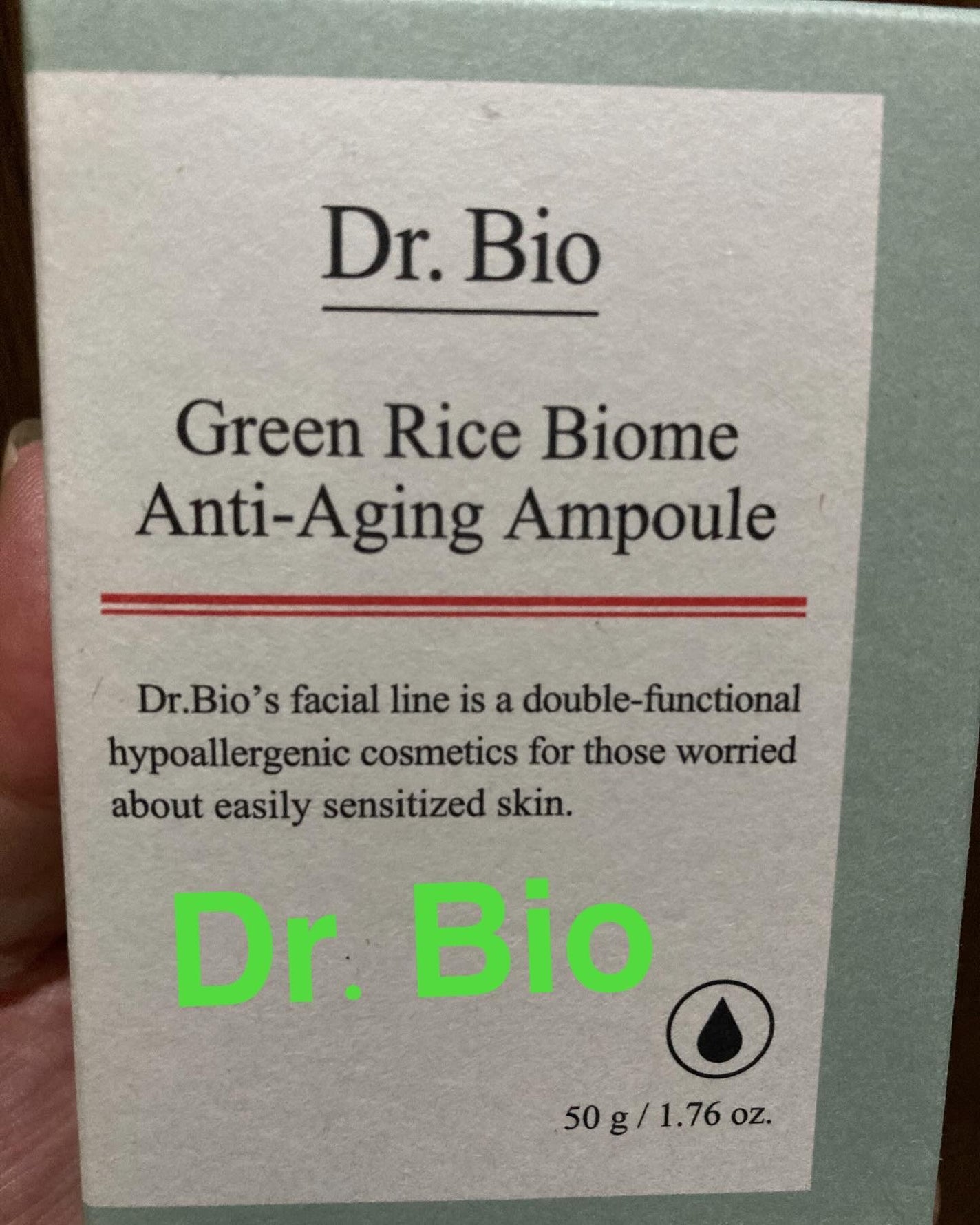 緑米バイオーム™トーンアップツヤアンプル/Dr.Bio/美容液を使ったクチコミ(1枚目)