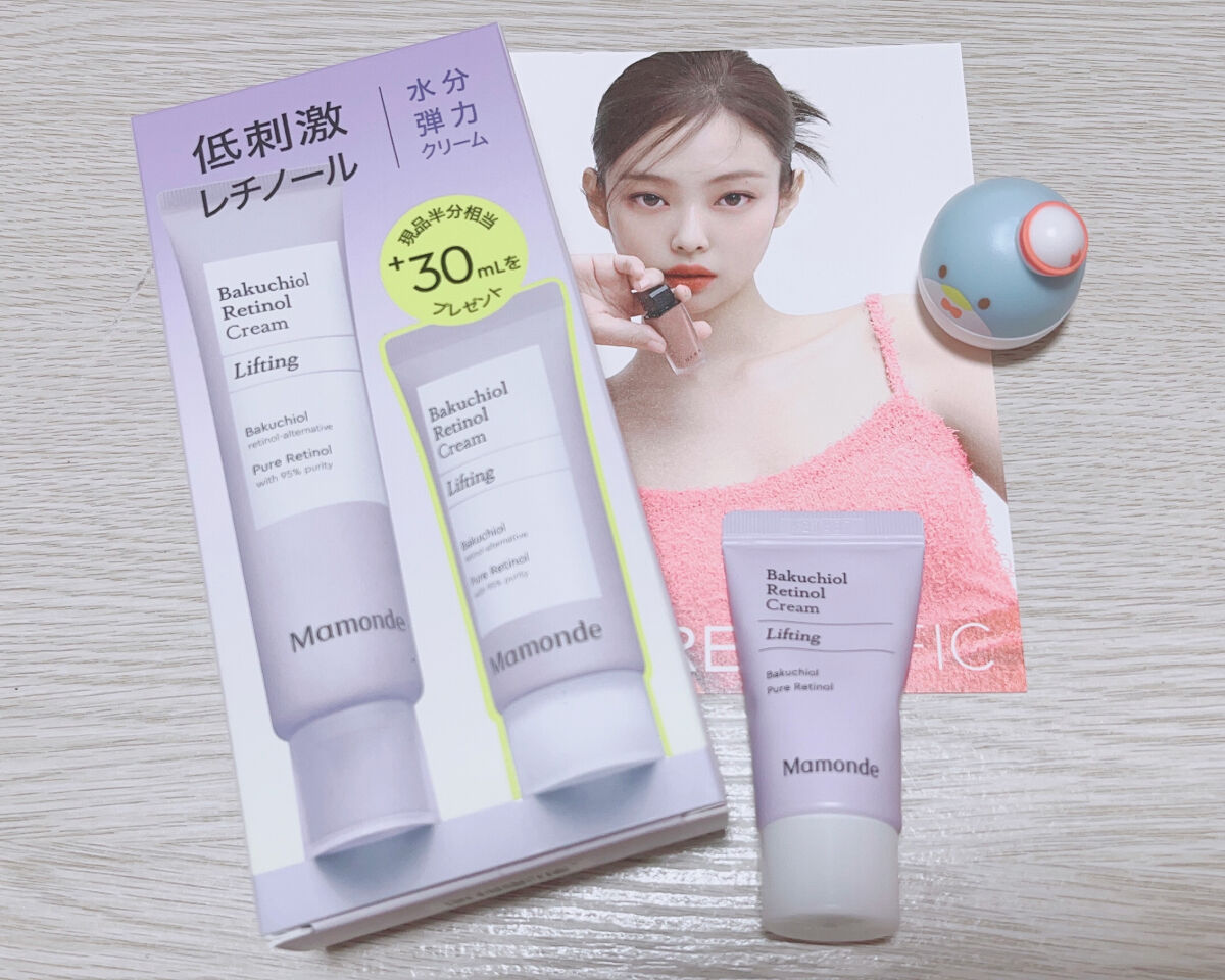 バクチオールレチノールクリーム/Mamonde/フェイスクリームを使ったクチコミ（2枚目）